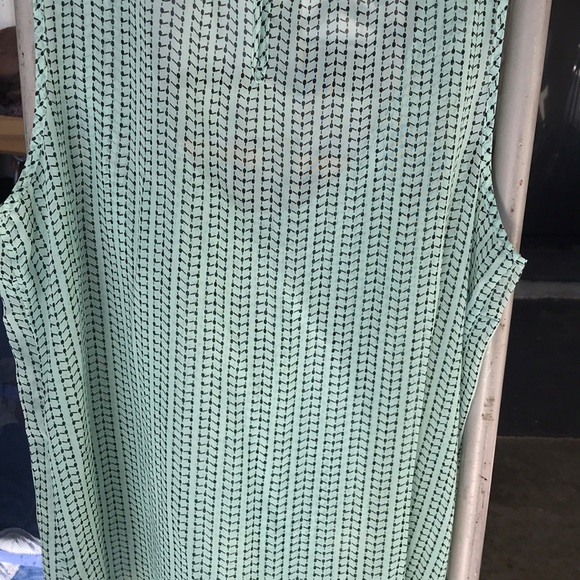 AB Studio sheer teal top - Picture 5 of 5